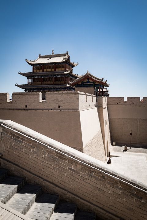 嘉峪关 城堡 中国 嘉峪关长城 堡垒 历史性 结构 旅游景点