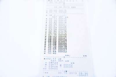 数码印刷 卡车司机 公里 喉咙痛 打印 驾驶记录 休息 转速表
