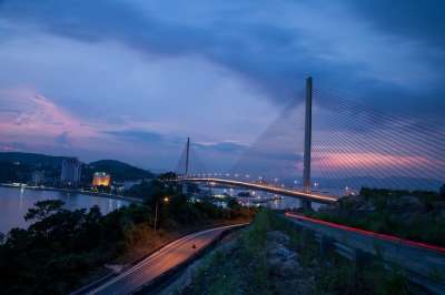 海 桥 路 城市的 下龙 广宁 越南 景观 自然 旅行