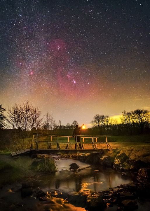 夜晚 星星 星空 夜空 猎户座 背景 天文学 黑暗的 光