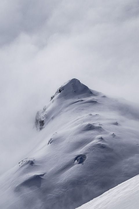 山 雪 瑞士 冬天 高山 自然 云 多云的 多雾路段