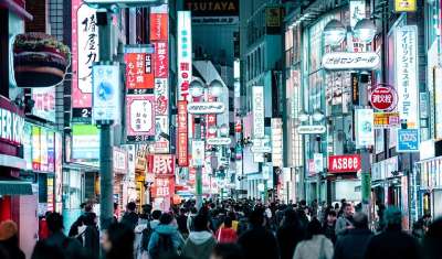 东京 日本 涩谷 夜晚 广告牌 旅行 城市 结构 日本人 建造