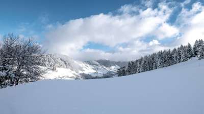 雪 冬天 寒冷的 弗罗斯特 冰 山 景观 全景图 喝