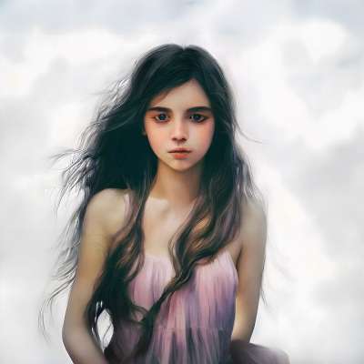 美丽 女士 肖像 脸 化妆品 模型 女孩 女性 吸引人的 少女