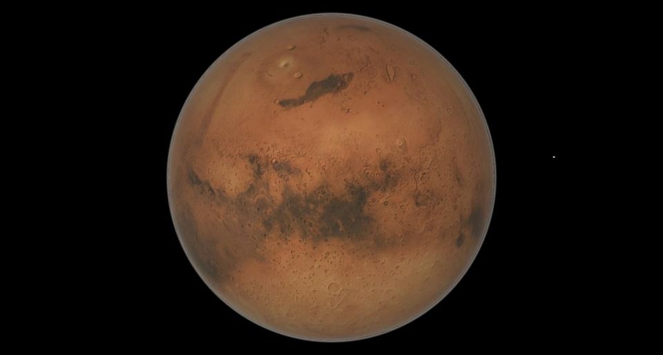 火星, 红色星球, 行星, 星空, 空间, 宇宙, 夜空, 天空, 航天