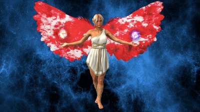 天使 仙女 翅膀 幻想 年轻 女性 女孩 神秘 精神 魔法