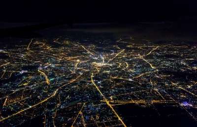 莫斯科 夜晚 地图 飞机 看法 空气 空中 城市 窗口