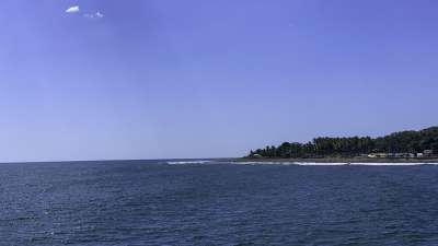 风景 海 景观 棕榈树 海景 泻湖 海滩 天堂 自然 户外的