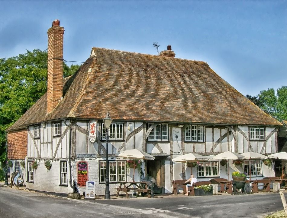 红色狮子, Hernhill, 英国, 酒馆, 餐厅, 客栈, 结构, 建造