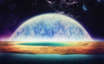 空间 行星 宇宙 星星 幻想 水 背景 黄石 图像处理 月亮