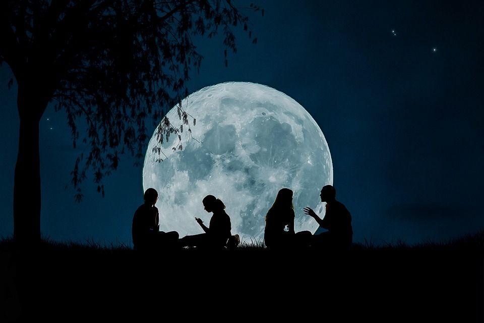 月亮, 空间, 夜晚, 天文学, 天空, 星星, 行星, 宇宙, 黑暗的, 星系
