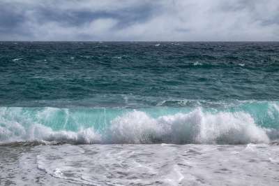 景观 海 海浪 蓝色的 亲爱的 云