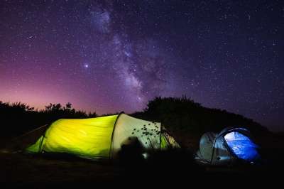 葡萄牙 野营 银河 里斯本 夜晚 星空 夜空