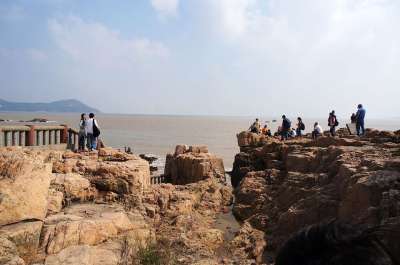 岩石 大海 普陀