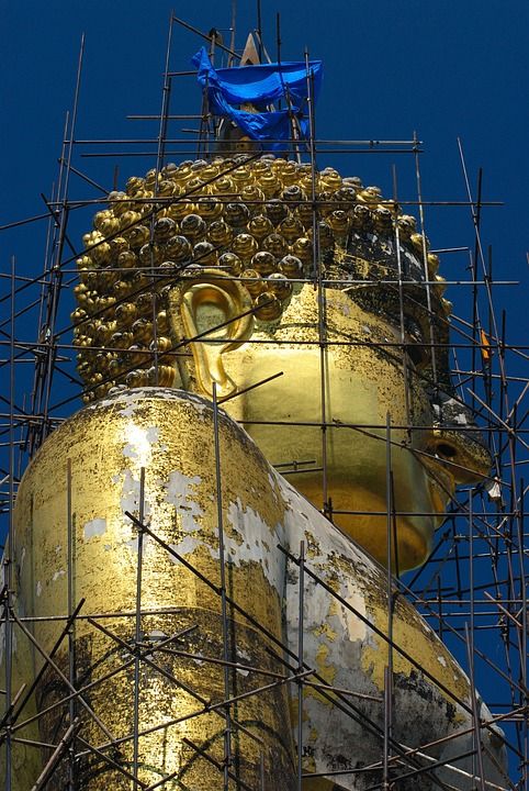 金的 佛 纪念馆 宗教 佛教 纪念碑 坐着 雕像 旅游景点