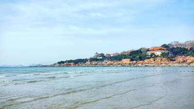 青岛 大海 蓝天 红房子 中国 海洋 沙滩 青岛 青岛 青岛