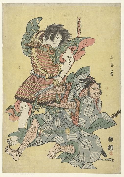 日本人 艺术品 绘画 战士 斗争 历史性 博物馆 画画