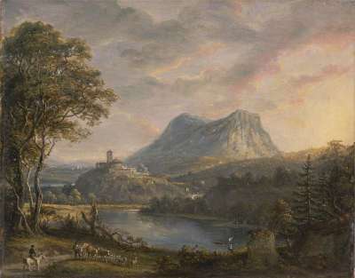 保罗 Sandby 艺术 绘画 布面油画 景观 风景秀丽的 远景