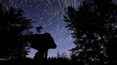星星 夜晚 Startrails 星空 宇宙 长期接触 天文学