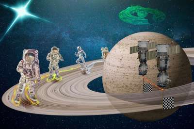 宇航员 空间 星空 行星 航空 科学 宇宙 土星 星星