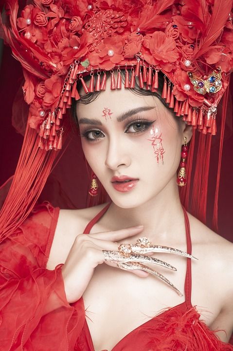 女孩 美丽 女士 脸 头发 红色的美女 红头发