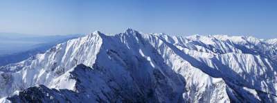 冬季山 鹿岛 Yarigatake 北阿尔卑斯 三月 登山 景观