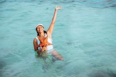 海星 女士 人 人们 情绪 海 加勒比 海滩 自然 夏天 水