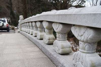 桥 石桥 通往寺庙的路