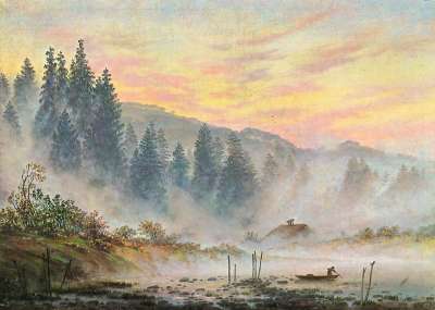 绘画 艺术 艺术的 艺术性 布面油画 景观 山 森林 树木