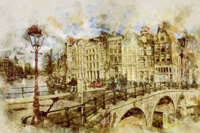 阿姆斯特丹 Keizersgracht 荷兰 镇 城市 中央