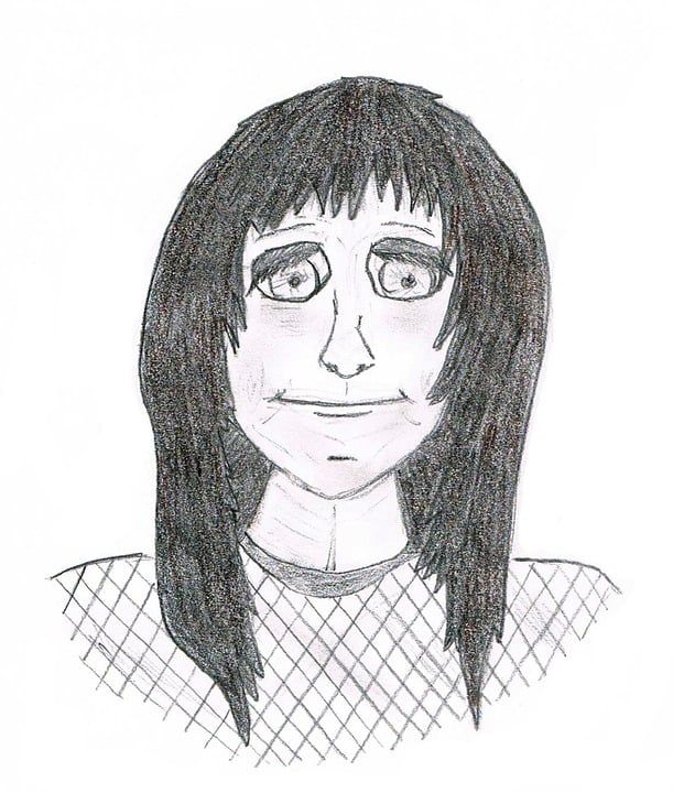 画画 绘画 女孩 女士 人的 肖像 人 数字 漫画
