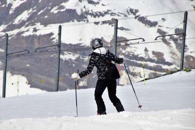 Stok 拉站 马 滑雪者 雪 冬季 体育 冷 高山 滑雪胜地