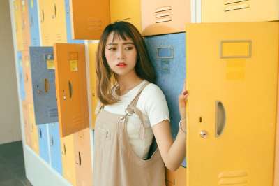 女孩 美丽的 时尚 年轻 女士 女性 时尚女孩 模型 肖像