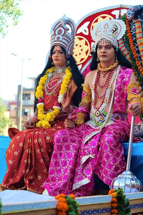 罗摩衍那 Dusshera 节日 庆典 文化 印度人 印度教 宗教