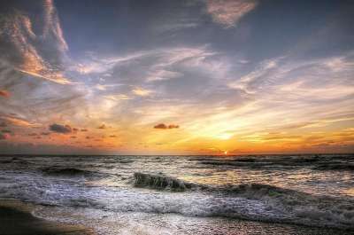丹麦 海滩 海 北海 石头 沙 海岸 假期 水 波浪 日落