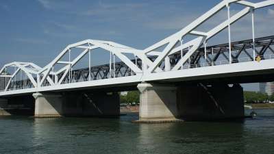 桥 Rheinbrücke 路德维希港 曼海姆 建筑学 建筑物