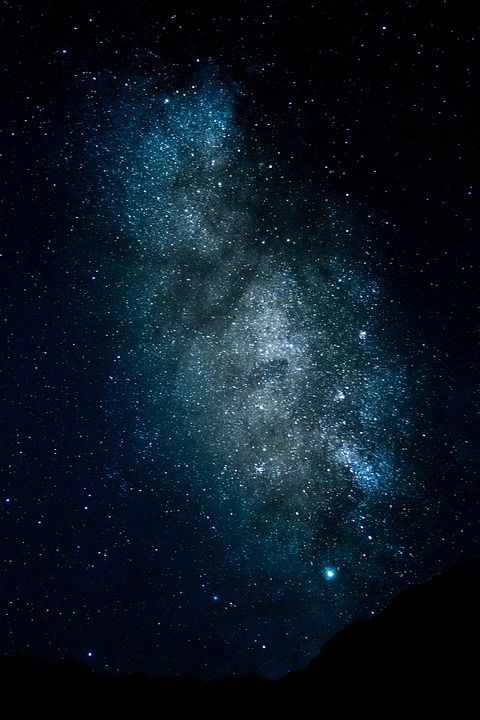 银河 空间 阿尔卑斯山 圣哥达 星空