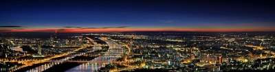 维也纳 全景 夜晚 前夕 情绪 外表 城市全景 远景 首都