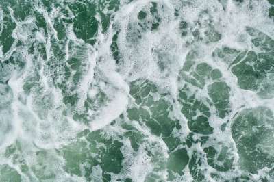 波 海 江 海洋 绿色 白色的 漆 质地 背景 图案 宏
