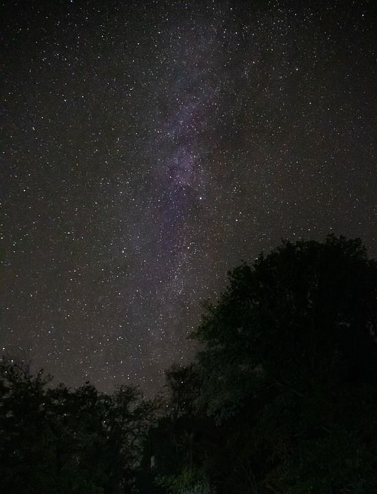 星空 星星 天文摄影 银河系 伐林绍森 比伯塔尔 黑森 德国