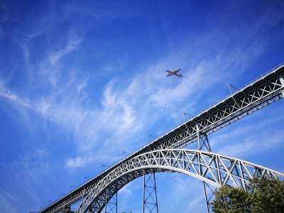 天空 桥 之旅 没有人 建筑学 参照点 桥D 路易斯 波尔图
