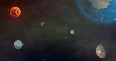 行星 宇宙 空间 太空旅行 太阳系 月亮 背景 天体 地球
