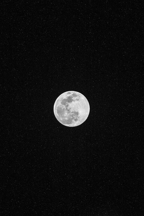 月亮 满月 夜晚 天空 夜空 星星 星夜 星空 月光 月神