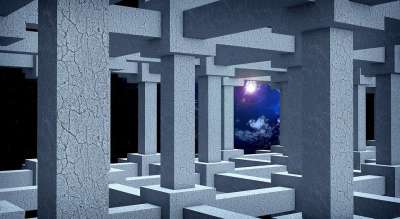 列 网格 抽象的 3D 房间 地球 立方体 几何