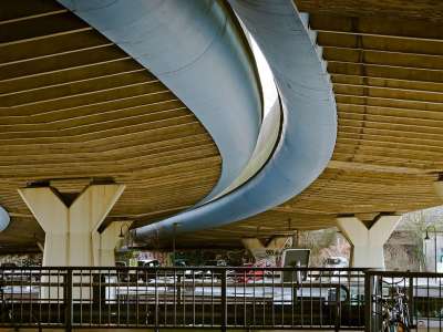 建筑学 桥 建筑物 路 过渡 杜塞尔多夫 过境 摇摆 底视图