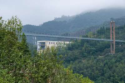 桥 路 丘陵 树木 篁岭 婺源 垒心桥