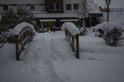 桥 雪桥 雪 自然 寒冷的 景观 霜 伯尔尼 圣诞节 冻结