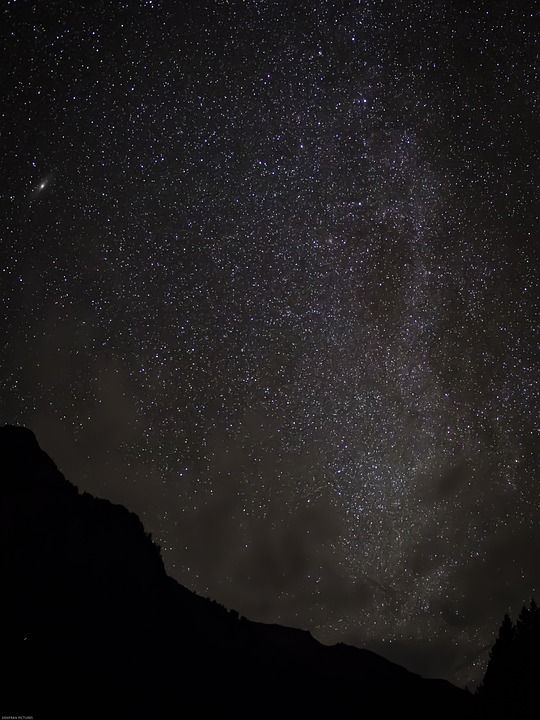 星星 天堂 夜晚 星空 星系 宇宙 银河系 黑暗的 天文学