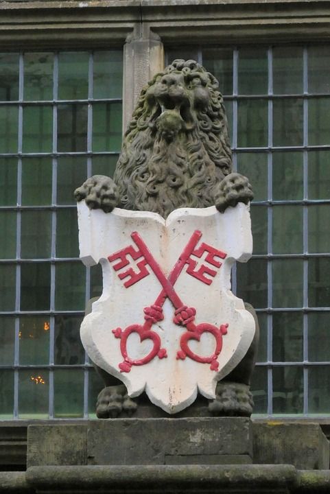 徽章 带领 雕塑 装饰 市政厅指南 钥匙 Sleutelstad