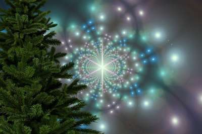 圣诞节 枞树 光 灯 星星 雪花 冬天 圣诞树 降临节